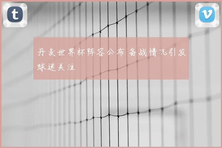 丹麦世界杯阵容公布 备战情况引发球迷关注